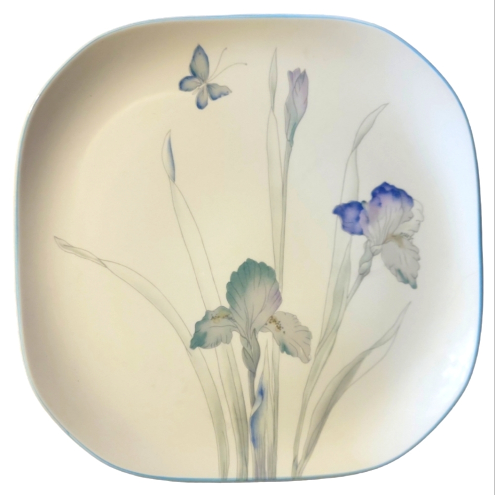 1 Vtg Dinner Plate Sango Quadrille Oven Proof Butterfly Joan Luntz #5306 Atrium